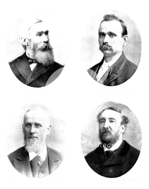 Four portraits, 1898. Creator: Unknown.