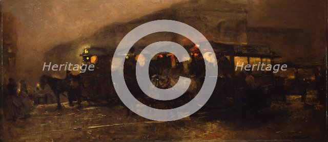 Evening at Square. Artist: Breitner, George Hendrik (1857-1923)