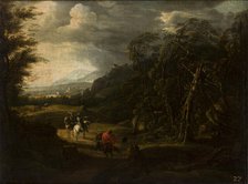 Landscape with Horsemen, 4th quarter of 17th century. Creator: Wilhelm von Bemmel.