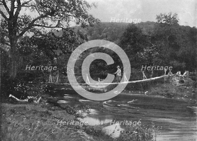 'The Shaky Bridge, Llandrindrod Wells', c1896. Artist: Hudson.