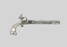 Flintlock Belt Pistol, Scotland, c. 1735. Creator: Thomas Caddell.