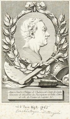 Portrait of Anne-Claude-Philippe de Thubieres, 1766. Creator: Claude Antoine Littret de Montigny.