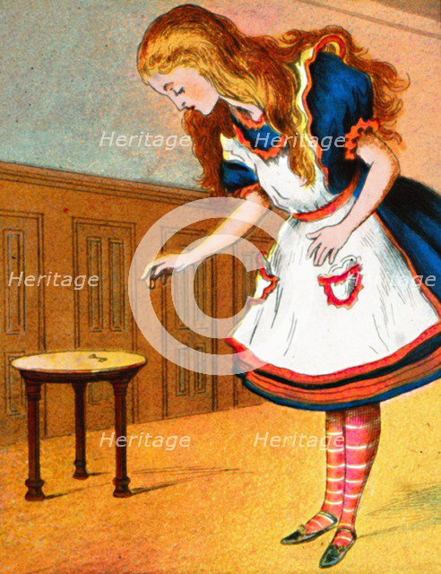 'Curiouser and curiouser, cried Alice', c1900.  Artist: Unknown.