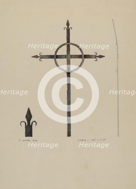 Cross, c. 1936. Creator: Kurt Melzer.