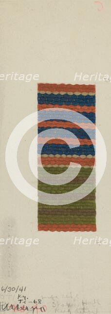 Shaker Rug, 1941. Creator: Mona Brown.