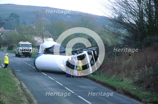 1997 Mercedes tanker road accident. Artist: Unknown.