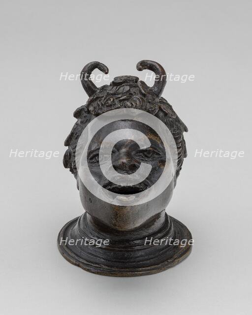 Lamp in the Form of a Satyr's Head, early 16th century. Creator: Unknown.