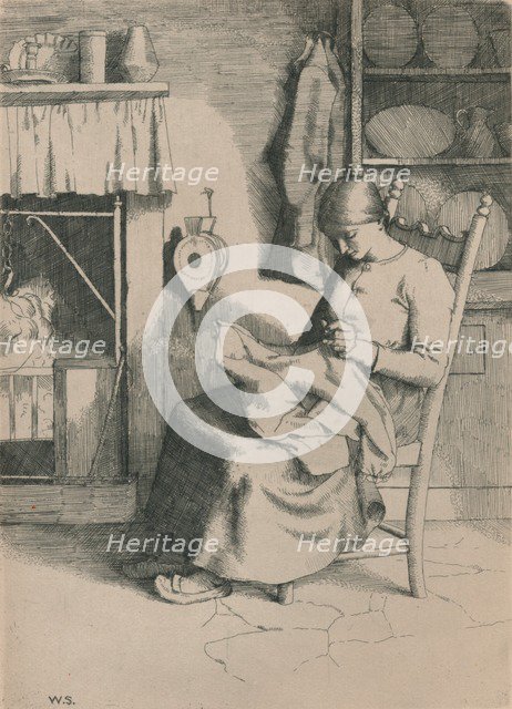 'Mercy at Her Work', c1916. Artist: William Strang.