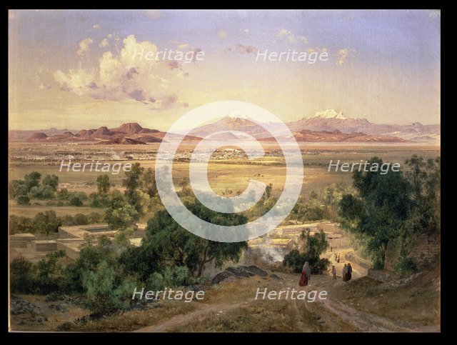  'The Valley of Mexico from the hills of Tacubaya', oil, 1894 by Jose Maria Velasco.