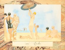 On the Lido, from Le Bonheur du Jour ou, Les Graces à la Mode, 1924. Creator: Barbier, George (1882-1932).