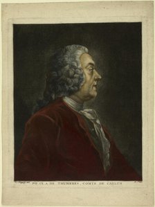 Portrait of Philippe Claude André de Thubières, Comte de Caylus, n.d. Creator: Jean-Baptiste André Gautier d'Agoty.