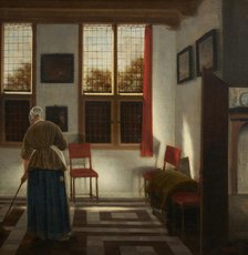 The sweeper, c.1670. Creator: Pieter Janssens Elinga.