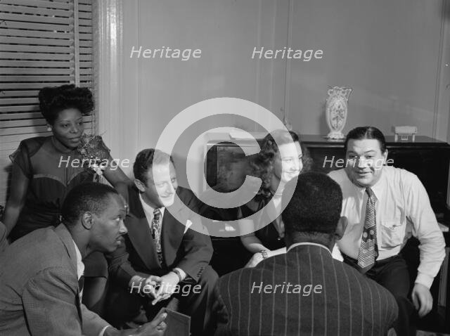 Portrait of Tadd Dameron, Mary Lou Williams, Milt Orent, Dixie Bailey, Jack Teagarden..., N.Y., 1947 Creator: William Paul Gottlieb.