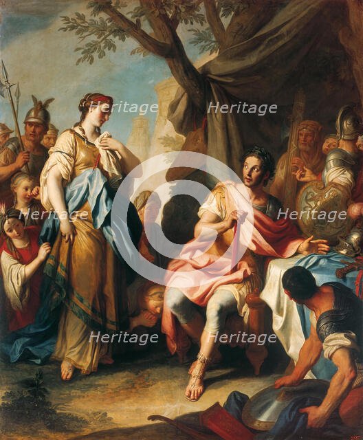 Alexander the Great and Roxana, 1756. Creator: Rotari, Pietro Antonio (1707-1762).