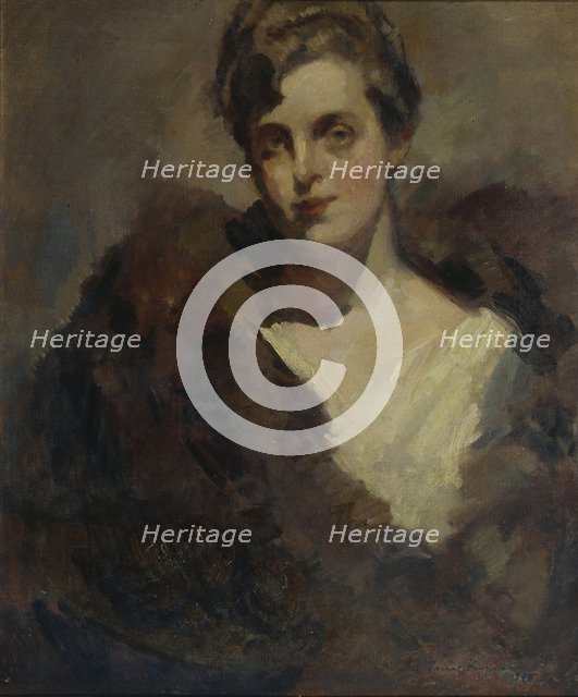 Portrait of the Opera singer Vera Dorofeyeva. Artist: Korovin, Konstantin Alexeyevich (1861-1939)