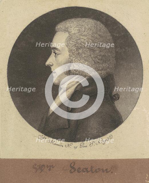 William Seton, 1797. Creator: Charles Balthazar Julien Févret de Saint-Mémin.