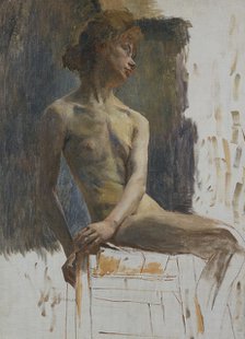 Study of a Model, late 19th-early 20th century. Creator: Carl Wilhelmson.