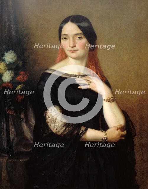 Portrait thought to be of Miss Mars. Creator: Ary Scheffer.