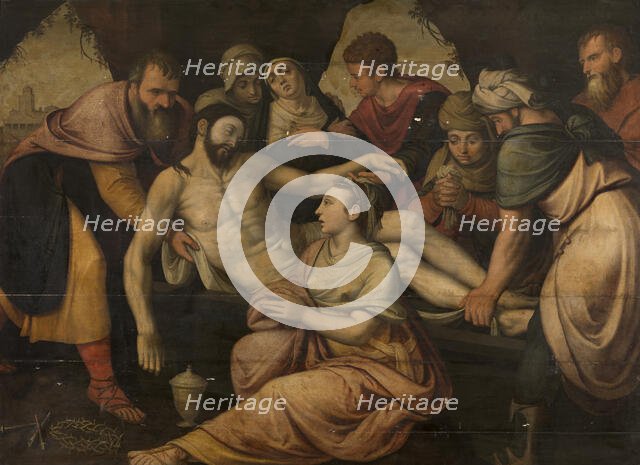 Christ's Entombment, 1565. Creator: Lambert van Noort.