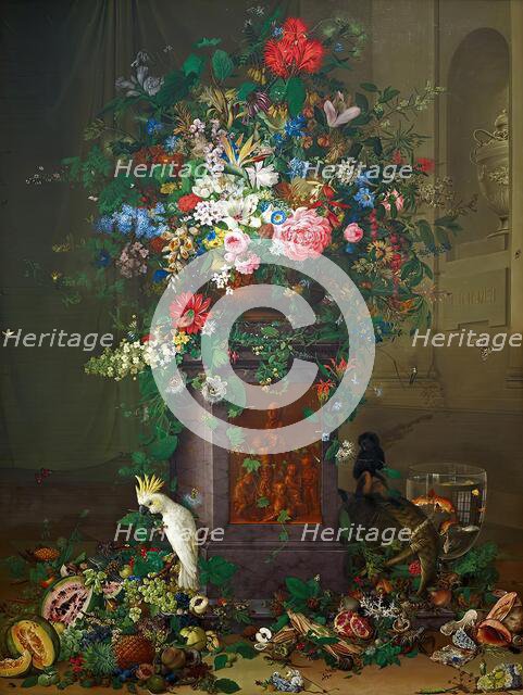 Homage to Jacquin ("Jacquin's Monument"), 1821-1822. Creator: Johann Knapp.