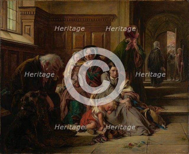 Waiting for the Verdict, 1859. Creator: Abraham Solomon.