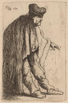 Beggar with His Left Hand Extended, 1631. Creator: Rembrandt Harmensz van Rijn.