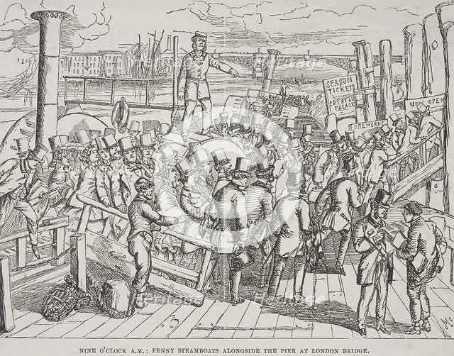 London Bridge (new), London, c1840. Artist: Anon