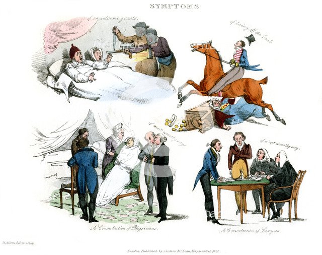 'Symptoms of Being Amused', 1822.Artist: Henry Thomas Alken