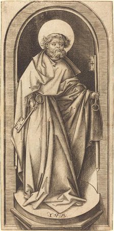 Saint Peter, c. 1490/1503. Creator: Israhel van Meckenem.