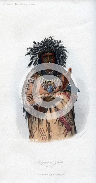 'Ak-quee-we-zaints, The Boy', 1848. Artist: Harris