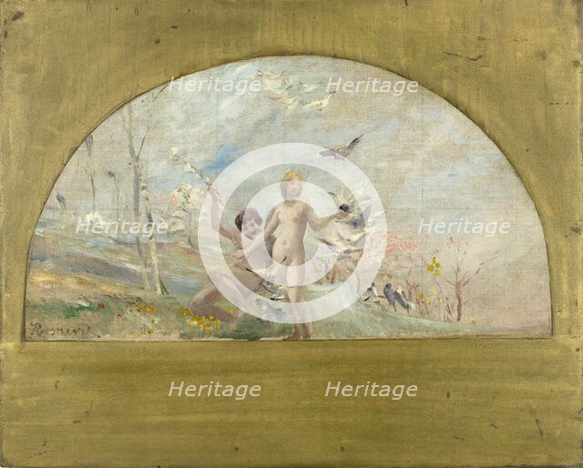 Esquisse pour la salle des mariages de la mairie du 1er : Le Printemps ou le matin de la vie, 1886. Creator: Paul Albert Besnard.