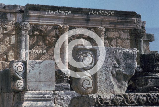 Ruins of a temple in Galilee where Christ preached, 1st century. Artist: Unknown