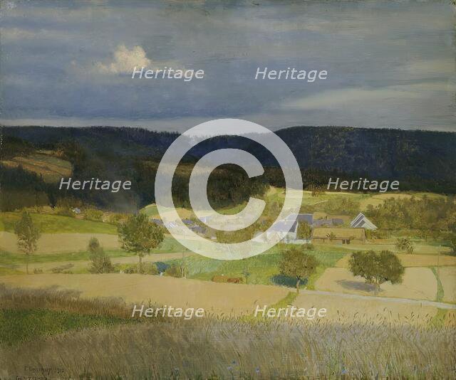 Village in the sun, 1910. Creator: Emanuel Baschny.