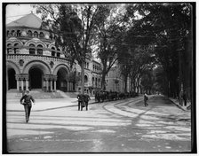 College Street and Osborn Hall, Yale College, between 1900 and 1906. Creator: Unknown.