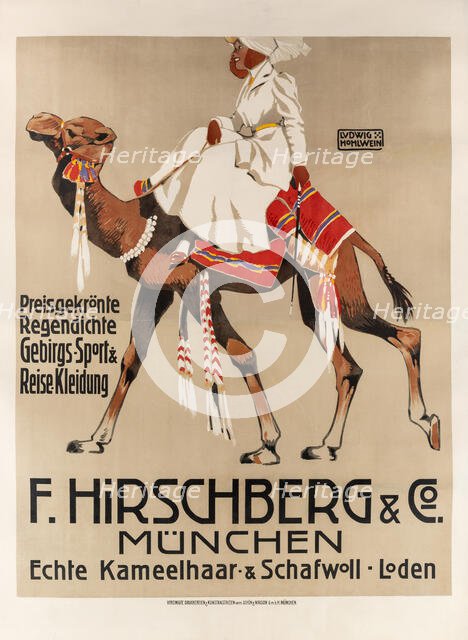 Hirschberg & Co. Sports and travel clothing, 1907. Creator: Hohlwein, Ludwig (1874-1949).