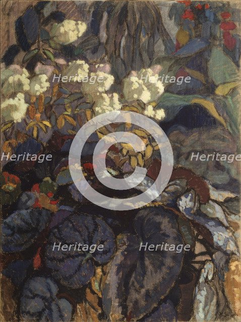 Flowers, 1911. Artist: Zaytsev, Nikolai Semyonovich (1885-1938)