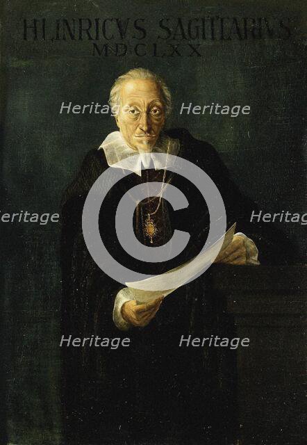 Portrait of the composer Heinrich Schütz (1585-1672). Creator: Anonymous.