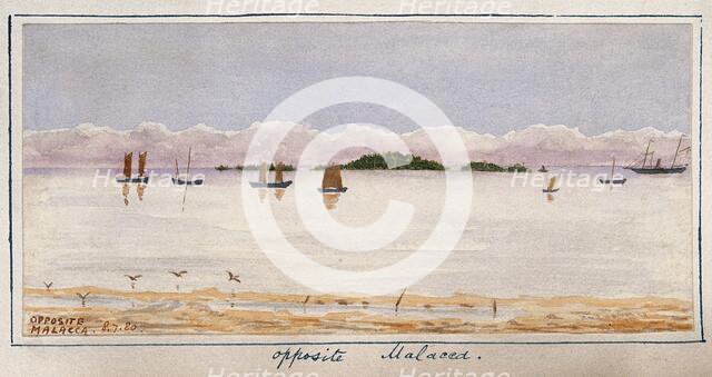'Opposite Malacca', 1881. Creator: John Edmund Taylor.