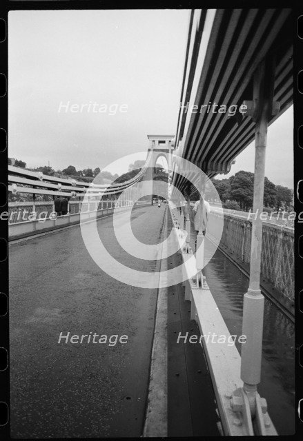 Clifton Suspension Bridge, Clifton, Bristol, c1955-c1980. Creator: Ursula Clark.