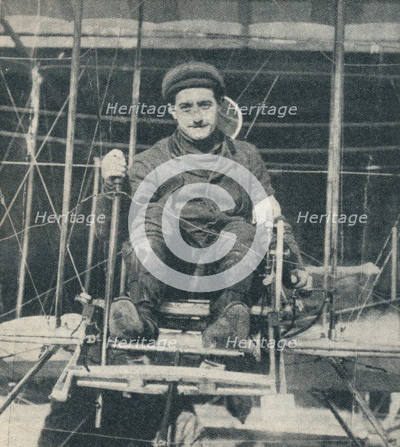 The winner of the £10,000 prize for the flight from London to Manchester, 1910 (c1937). Artist: Unknown.