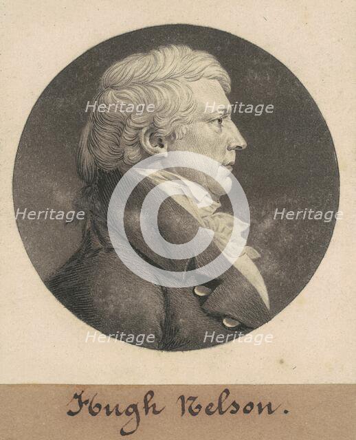 Francis Nelson, 1808. Creator: Charles Balthazar Julien Févret de Saint-Mémin.