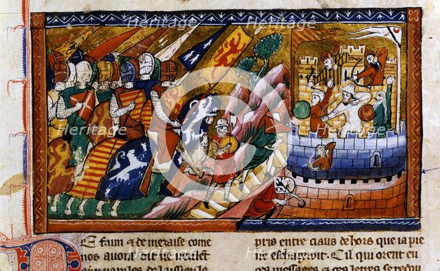 Siege of Antioch, c1097, (14th century). Artist: Unknown