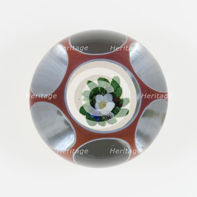 Paperweight, Saint-Louis, c. 1848-55. Creator: Saint-Louis Glassworks.