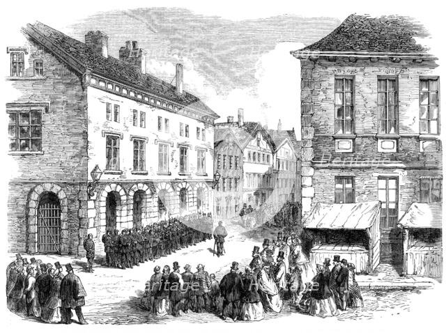 The Schleswig-Holstein Difficulty: the Danish Soldiers at Altona..., 1864. Creator: Unknown.