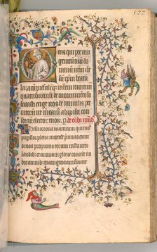 Hours of Charles the Noble, King of Navarre (1361-1425), fol. 283r, St. Lazarus, c. 1405. Creator: Master of the Brussels Initials and Associates (French).