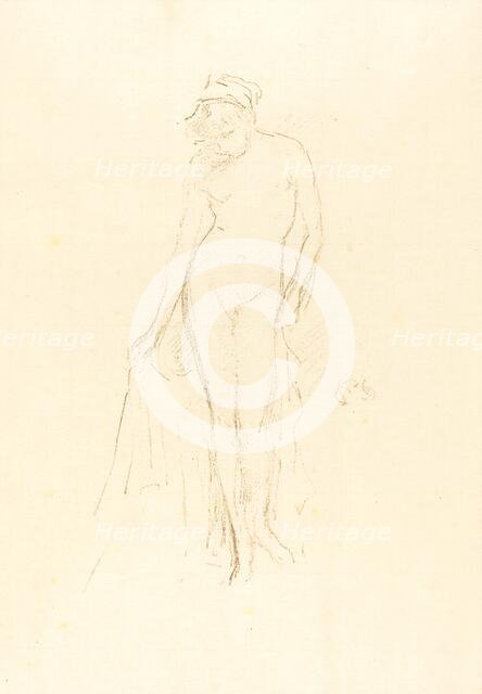 Nude Model, Standing, c. 1891. Creator: James Abbott McNeill Whistler.