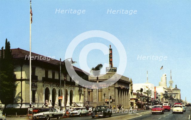 Colorado Street, Pasadena, California, USA, 1956. Artist: Unknown
