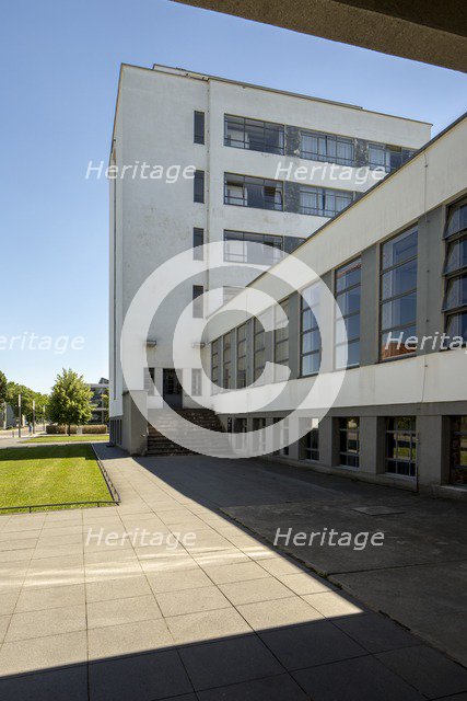 The Bauhaus building, Dessau, Germany, 2018.  Artist: Alan John Ainsworth.