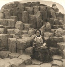 'The Wishing Chair, Giant's Causeway, Ireland', 1897.   Creator: Works and Sun Sculpture Studios.