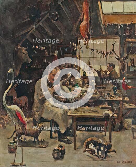 George Sim in his Workshop, Aberdeen, 1890. Creator: Rodolphe Christen.